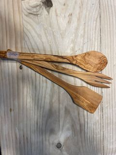 Set de 3 utensilios de Madera de Olivo