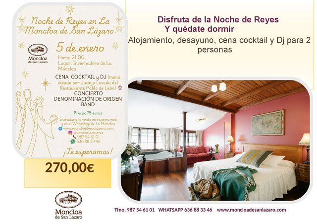 Disfruta de la Fiesta de la Noche de Reyes y Quédate a dormir en la Moncloa